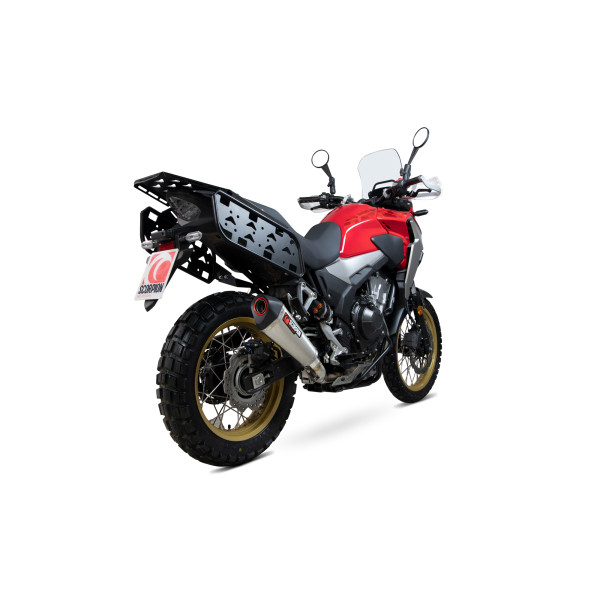 Scorpion Exhaust Honda CB500 X 2019 - 2023 Serket Taper Slip-on Brushed Stainless Steel Sleeve